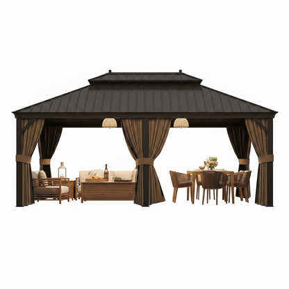 14 Ft. X 20 Ft. Double Galvanized Steel Roof Aluminum Frame
